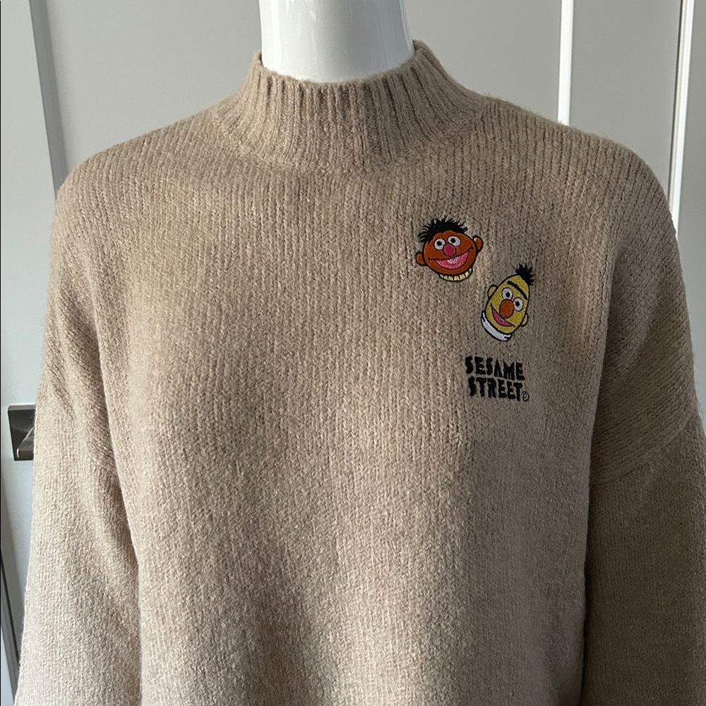 H&M Bert n’ Ernie Mock Neck Sweater NWOT - Picture 3 of 12